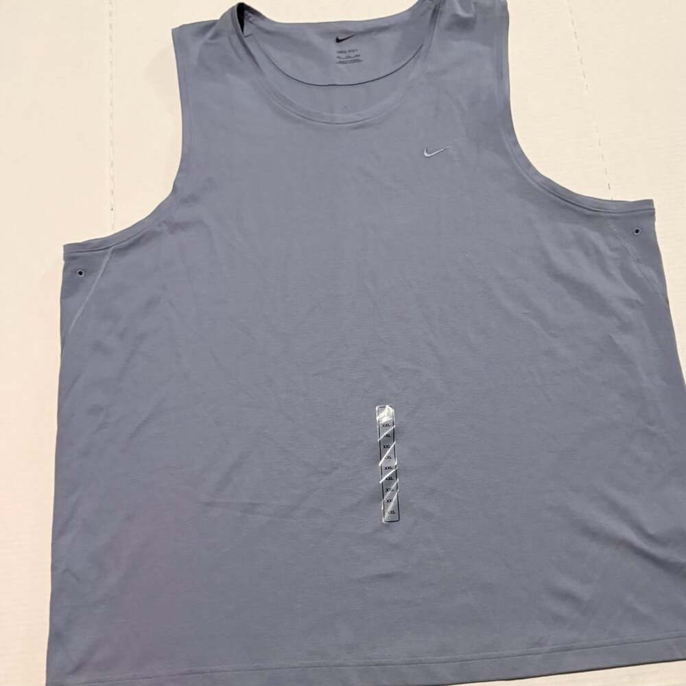 Nike Dri-FIT Primary Fitness Tank Top Size XXL Blue Gray DV9833-493